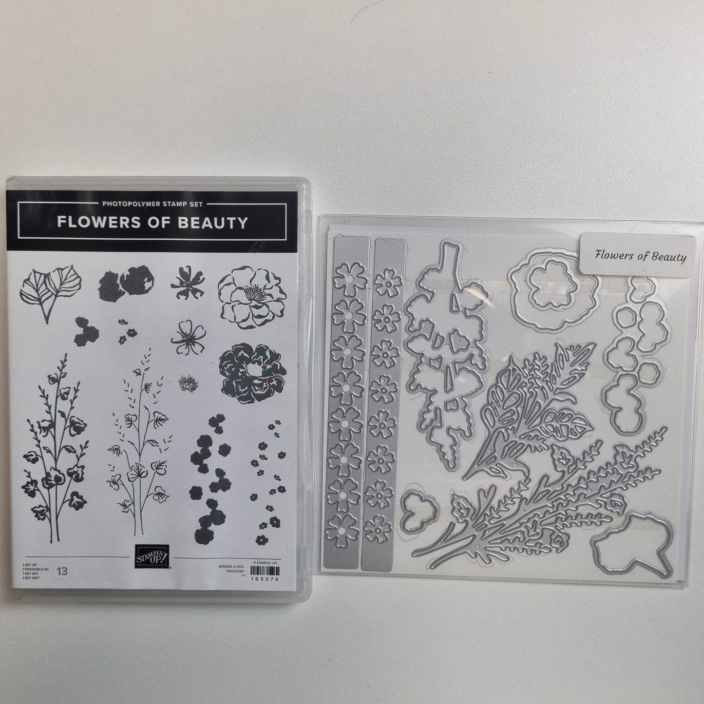 Flowers of Beauty NEW Photopolymer Stamp Set & Dies Stampin' Up!