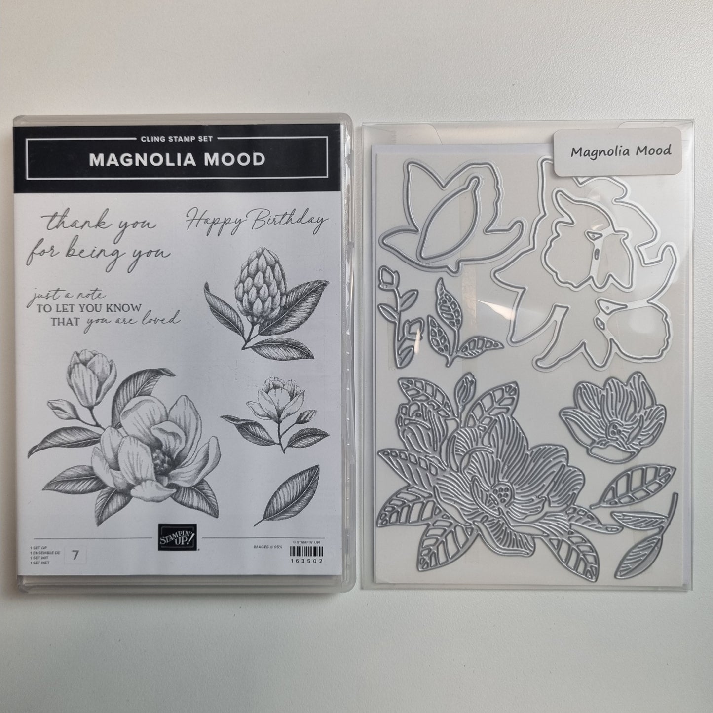 Magnolia Mood NEW Cling Stamp Set & Dies Stampin' Up!