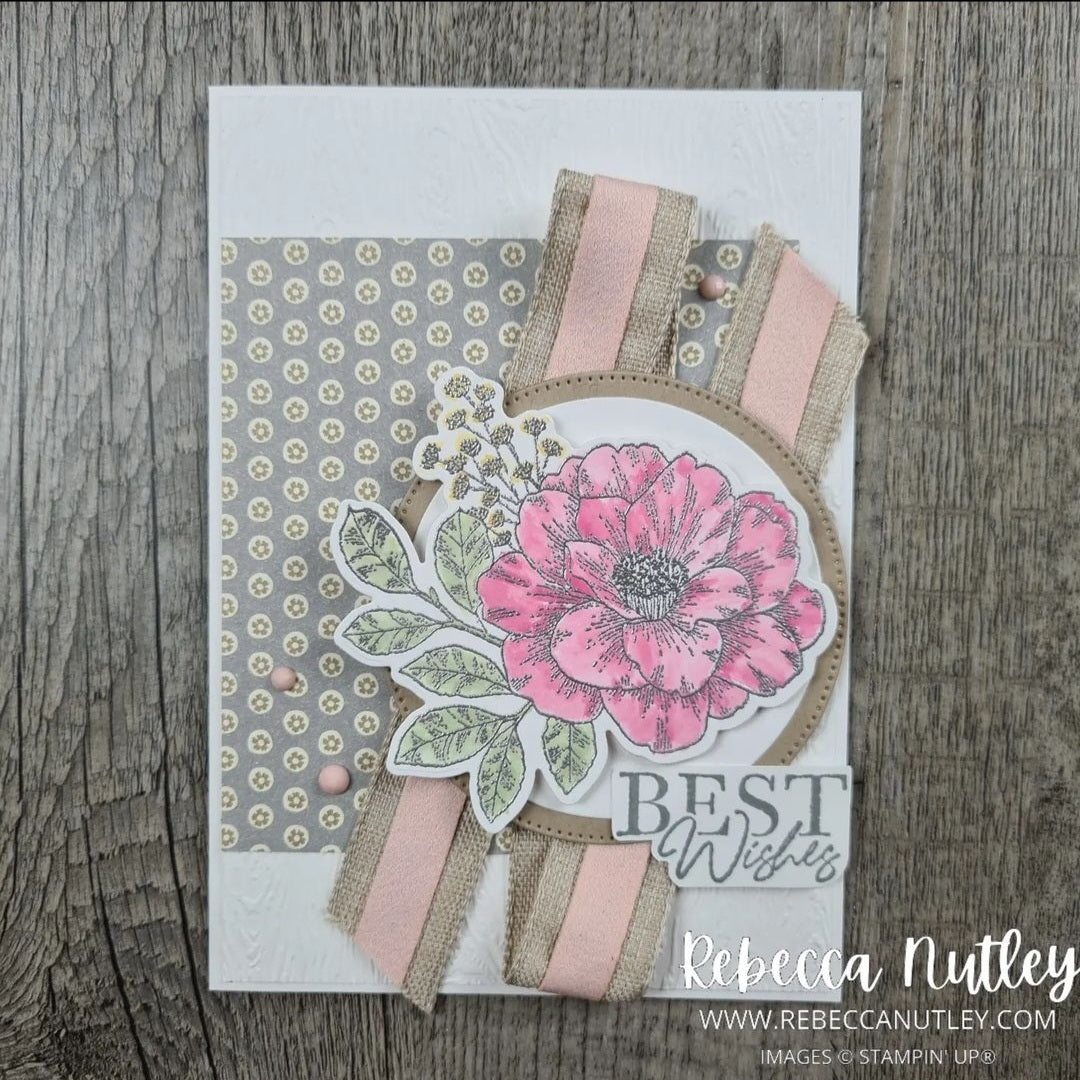 'Best Wishes' Handmade Card With Envelope