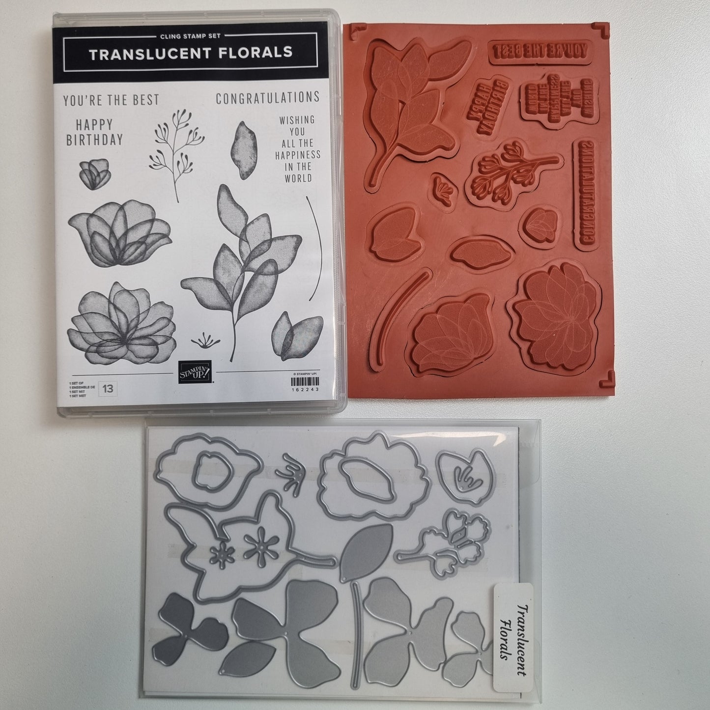 Translucent Florals Cling Stamp Set & Dies Stampin' Up!