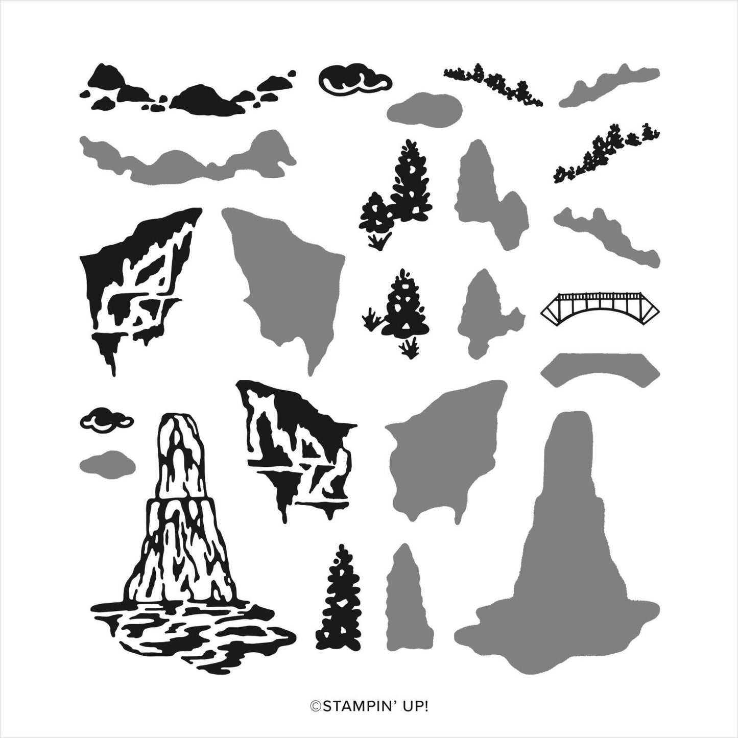 Waterfall Canyon Stamp Set & Coordinating Dies Stampin' Up