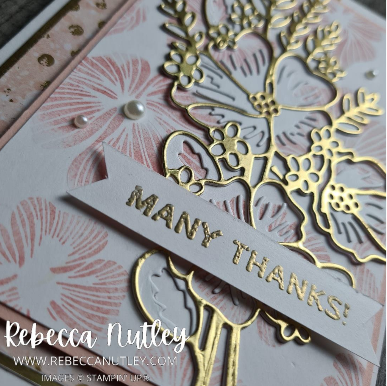 Tutorial Heavenly Hollyhocks Card Tutorial
