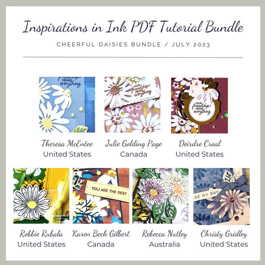 Inspiration In Ink July Tutorial - Cheerful Daises