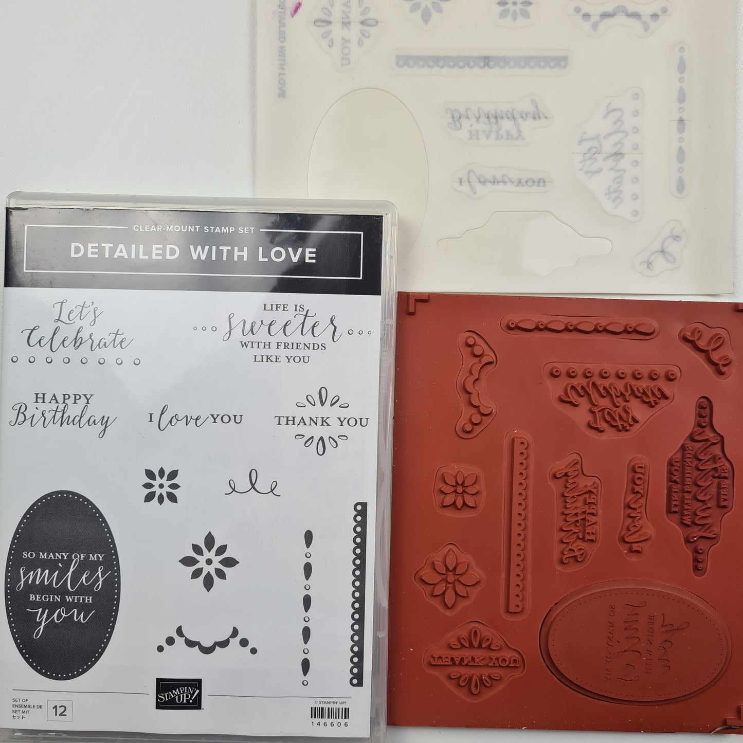 Detailed With Love Clear Mount/Cling Stamp Set Stampin' Up!