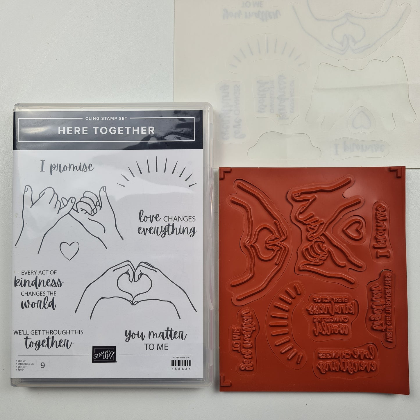 Here Together Stampin' Up! Stamp & Die Set Lightly Used