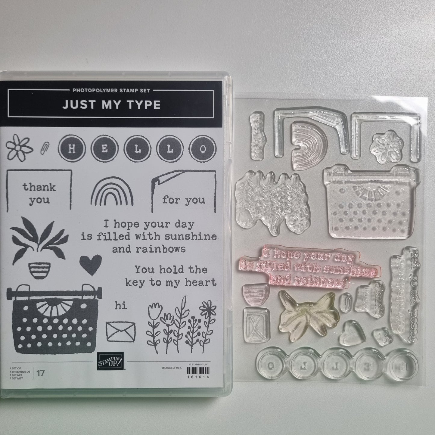 Just My Type - Stampin' Up! Cling Rubber Stamp