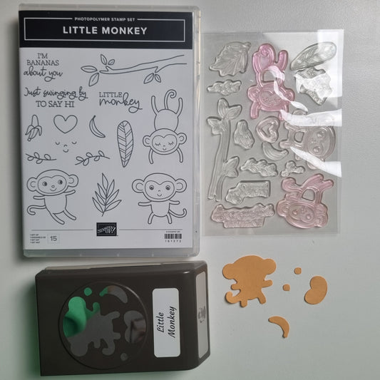 Little Monkey Stampin' Up! Stamp Set & Co-Ordinating Punch