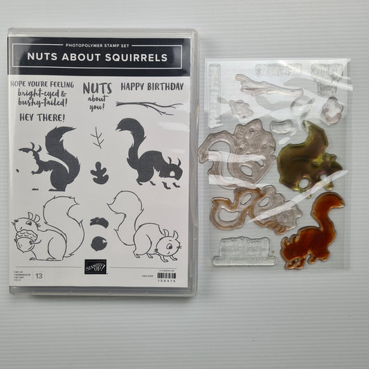 Stampin' Up Used 'Nuts About Squirrels' Photopolymer Stamp Set