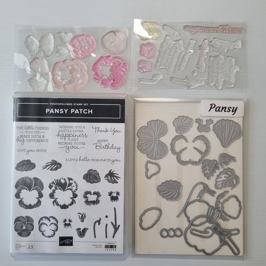 Pansy Patch Stampin' Up! Stamp Set & Pansy Dies