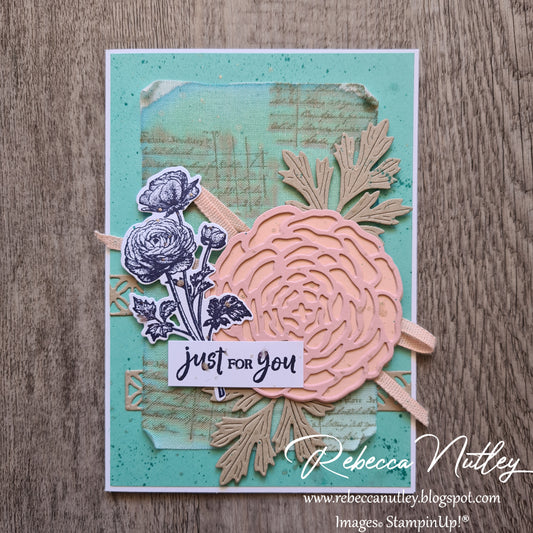 'Just For You' Handmade Card With Envelope
