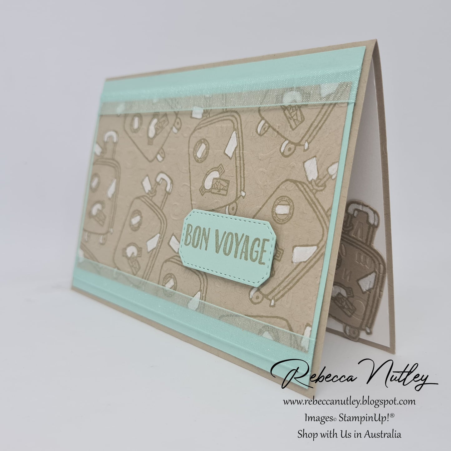 'Bon Voyage' Handmade Card With Envelope