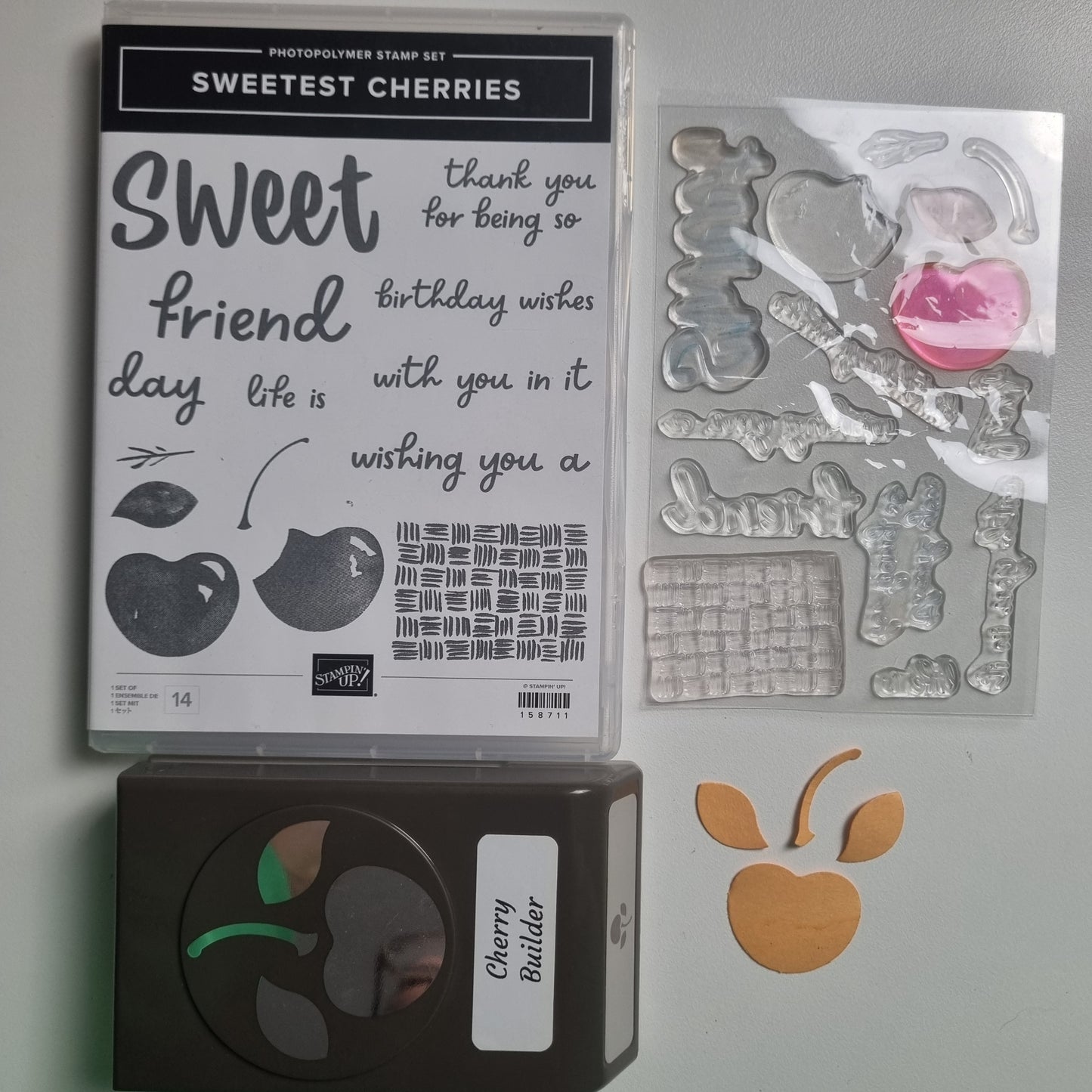 Sweetest Cherries Stampin' Up! Stamp Set & Co-Ordinating Punch