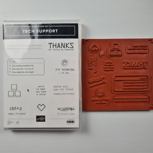 Used Stampin' Up! 'Tech Support' Photopolymer Stamp Set
