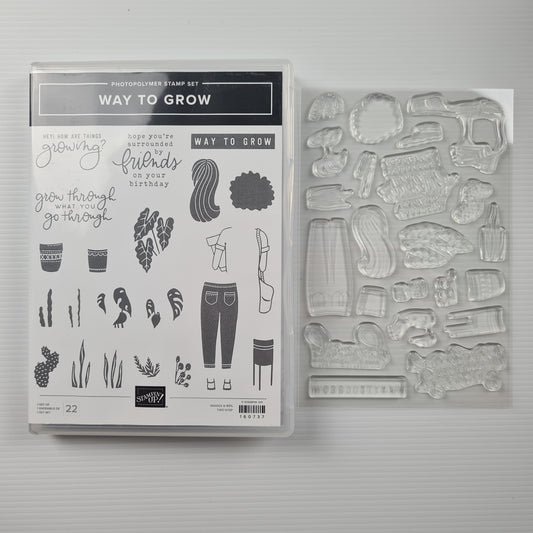 Stampin' Up NEW 'Way To Grow' Photopolymer Stamp Set