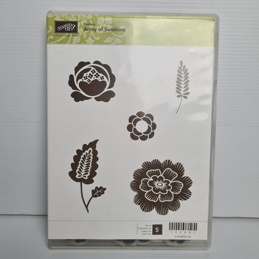 Stampin' Up 'Array of Sunshine' Cling Stamp Set In Good Condition