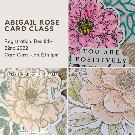 January 2023 Abigail Rose Beginners Card Class Tutorial