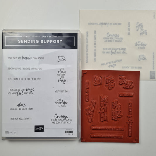 Sending Support NEW Stampin' Up! Cling Stamp Set
