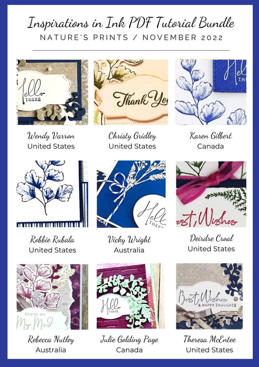 Inspiration In Ink Nature's Prints Tutorial