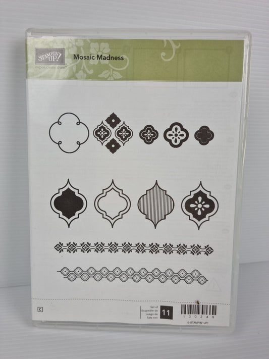 Stampin' Up! - Mosaic Madness- Cling Rubber Stamp - Retired Product
