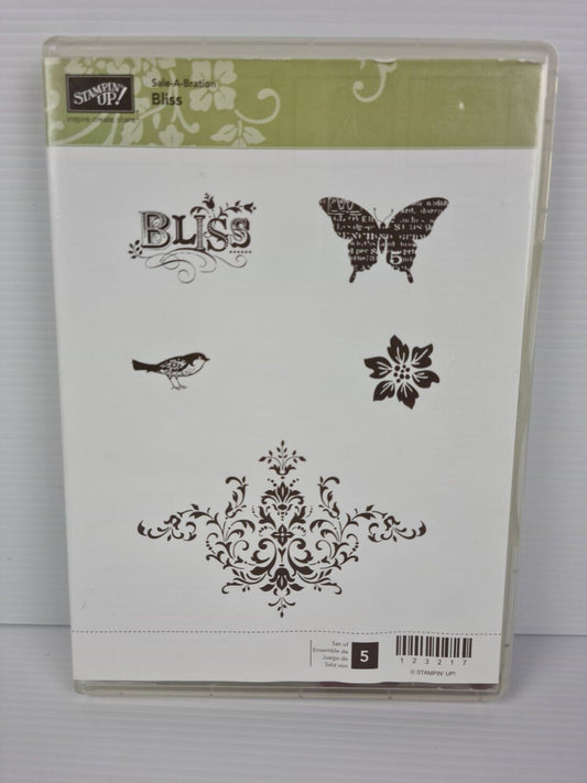 Bliss Stampin' Up! Cling Rubber Stamp - Retired Product
