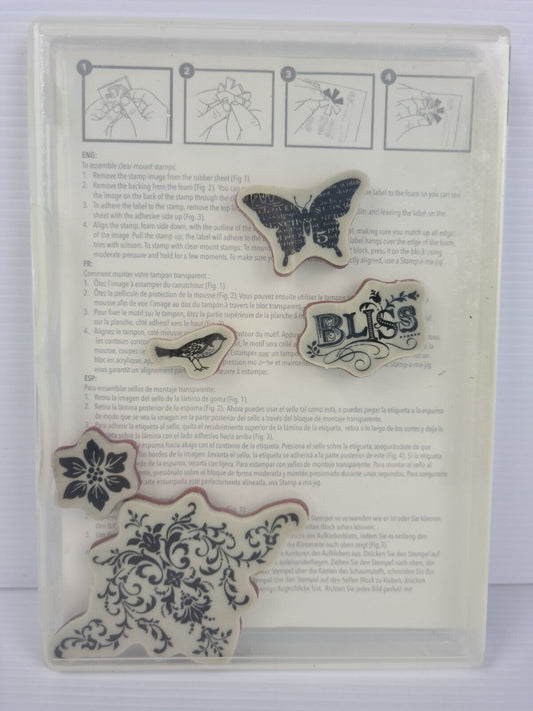 Stampin' Up! - Bliss - Cling Rubber Stamp - Retired Product