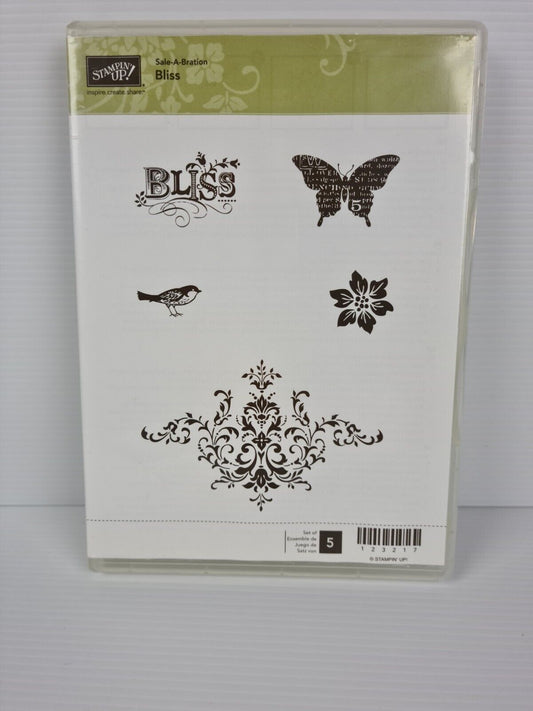 Stampin' Up! - Bliss - Cling Rubber Stamp - Retired Product