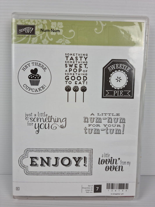 NEW Stampin' Up! - Num Num - Cling Rubber Stamp - Retired Product