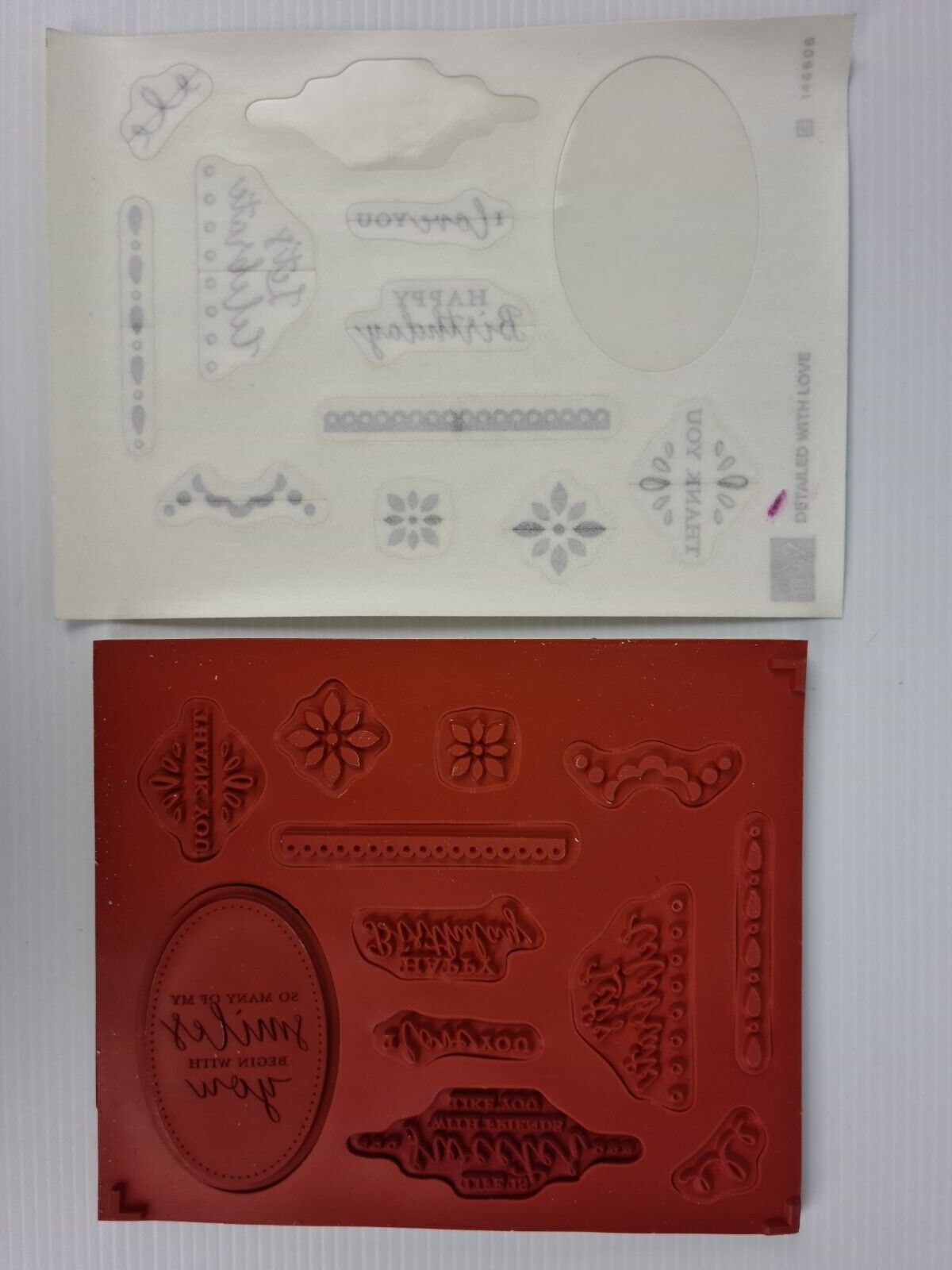 Stampin' Up! - Detailed With Love - Cling Rubber Stamp - Retired Product